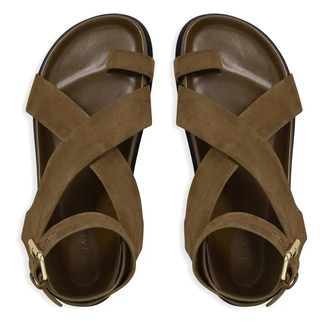 Jalen Suede Sandalen | Khaki