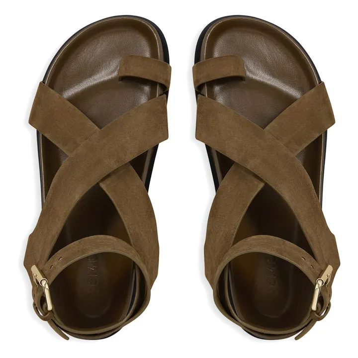 Sandales Jalen Suede | Vert kaki- Image produit n°3