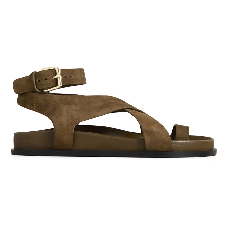 Sandales Jalen Suede | Vert kaki- Image produit n°0