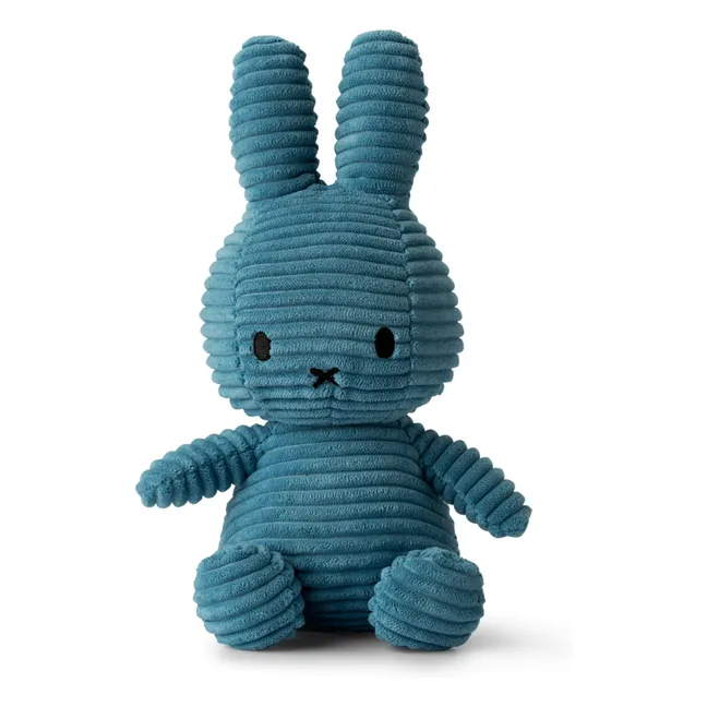 Miffy plush in corduroy | Azul Petróleo