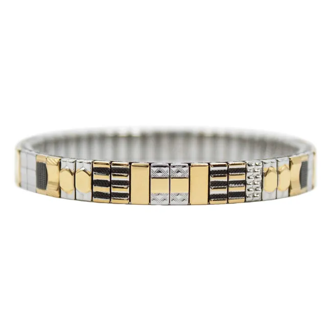 Bracelet SIG 6 | Noir/Doré/Argenté