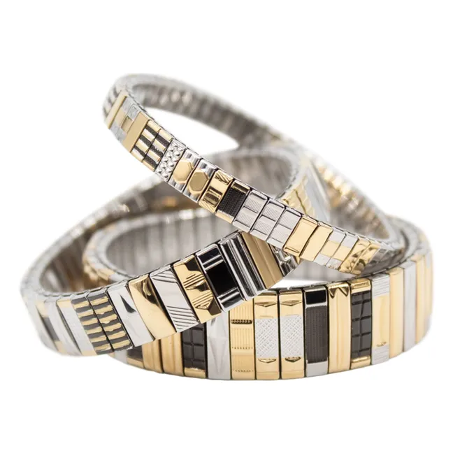 Pulsera SIG 14 | Negro/Oro/Plata