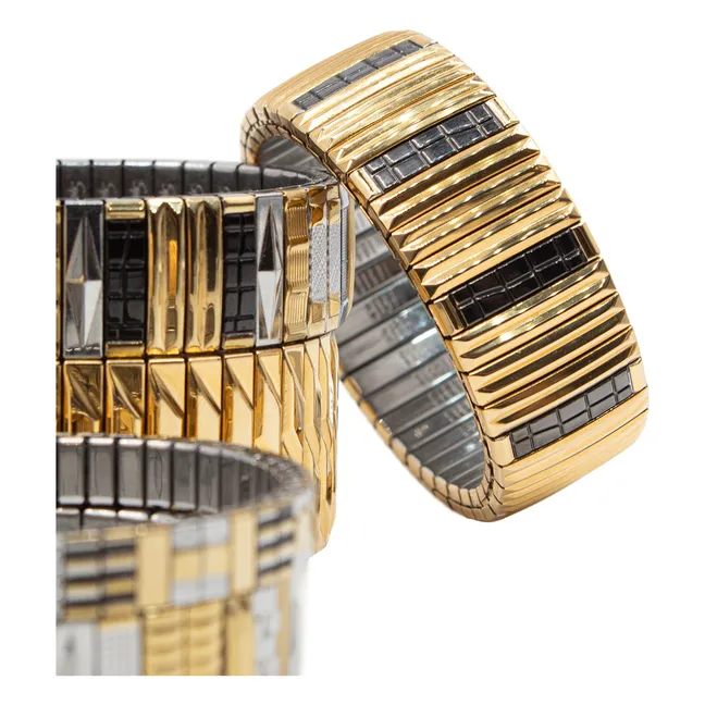 Pulsera SIG 18-1 Stripes | Negro/Oro