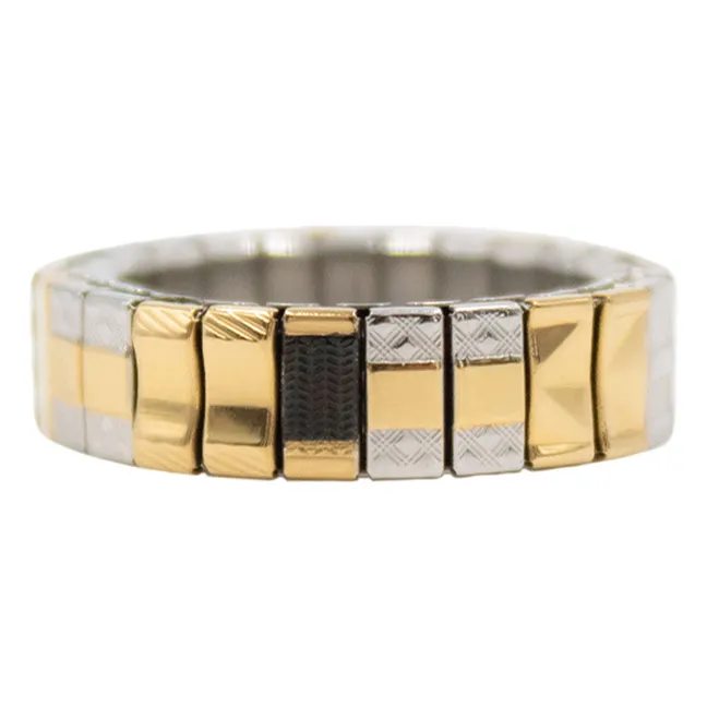Bague SIG 6 | Noir/Doré/Argenté