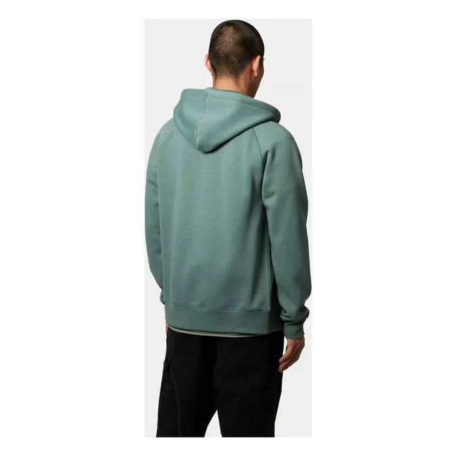 Hoodie Zippé Chase | Vert chiné