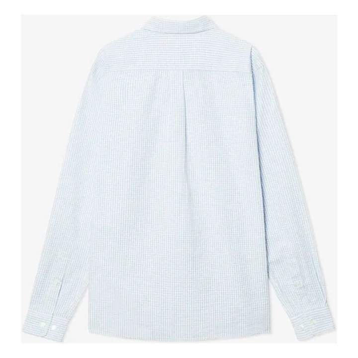 Chemise Carreaux | Bleu ciel- Image produit n°3