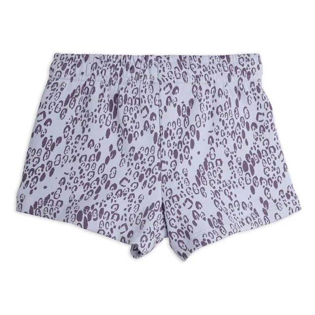 Short Léopard Coton Bio | 	Lilas