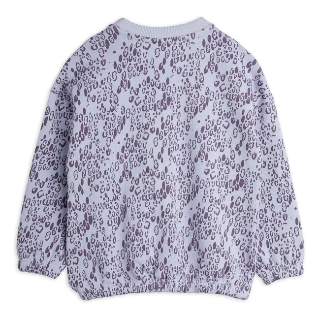 Sweat Léopard Coton Bio | 	Lilas