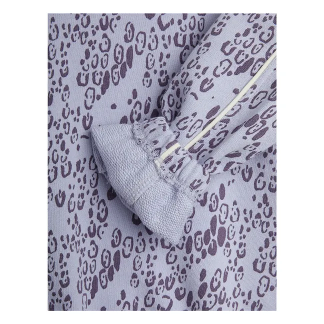 Sweat Léopard Coton Bio | 	Lilas