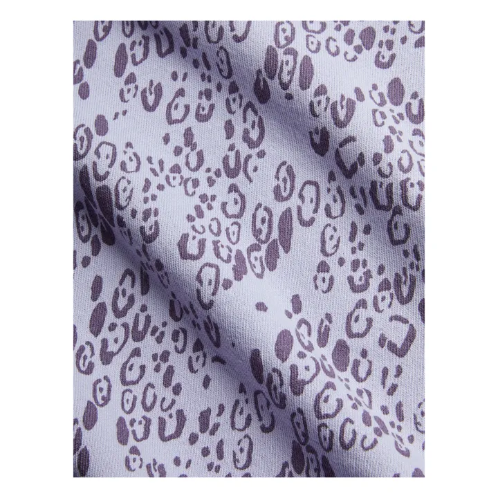 Pantalones cortos de leopardo de algodón orgánico | Lila- Imagen del producto n°3