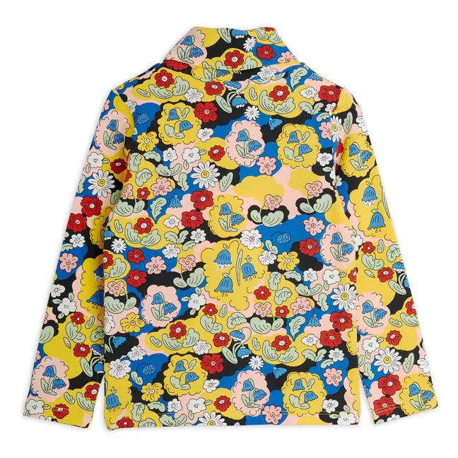 Organic Cotton Flowered Sweater | Yellow