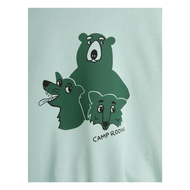 Sweat Camp Rodini Coton Bio | Bleu turquoise