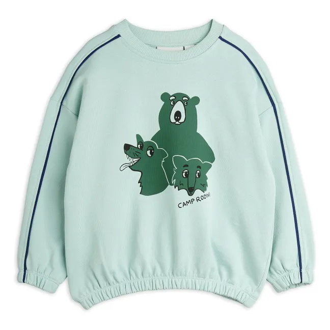 Sweat Camp Rodini Coton Bio | Bleu turquoise