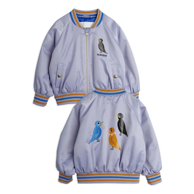 Bomber Birds Fibres Recyclées | 	Lilas