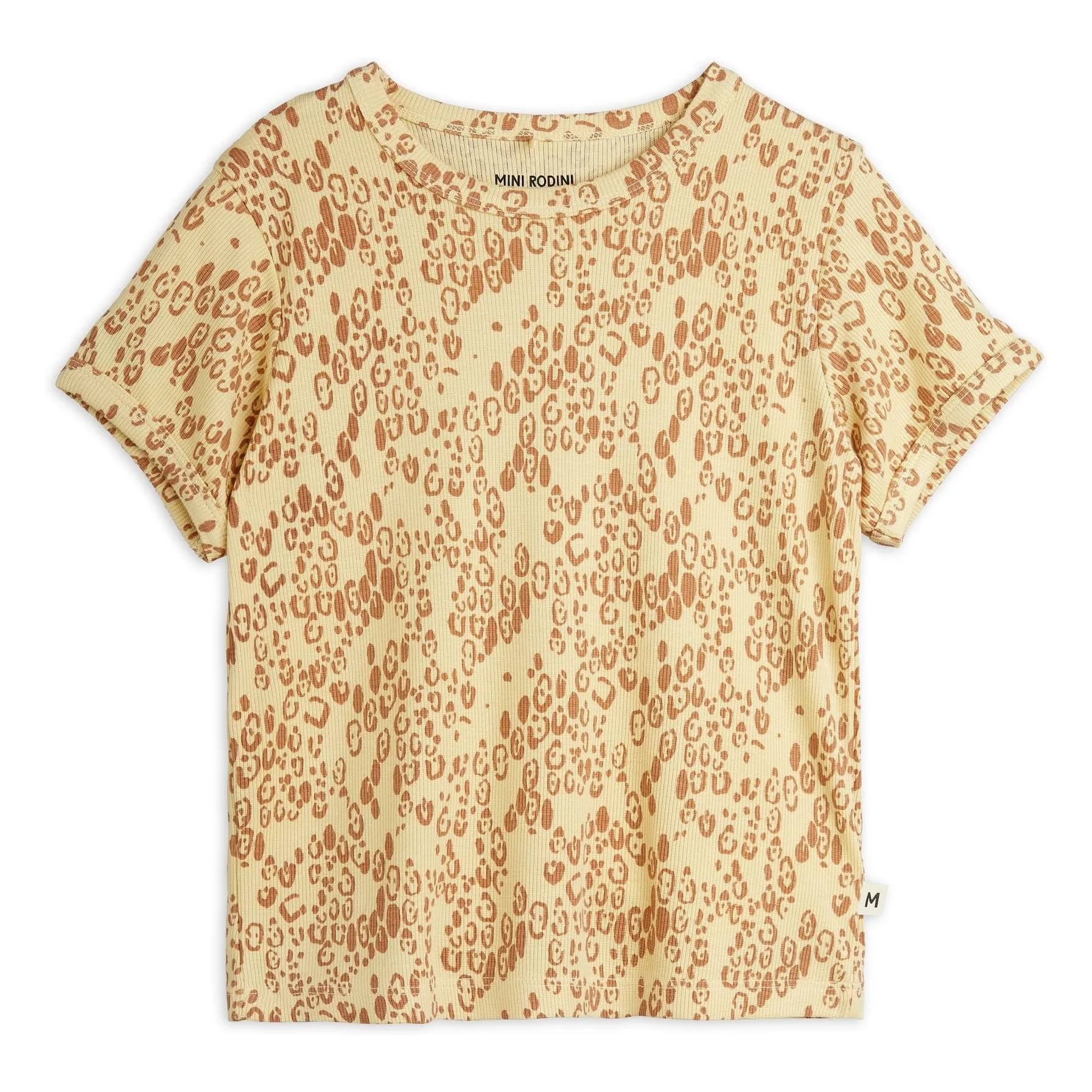 Mini Rodini Beige Leopard T-Shirt