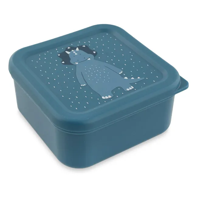 Mr. Triceratops 3-piece snack boxes | Blue