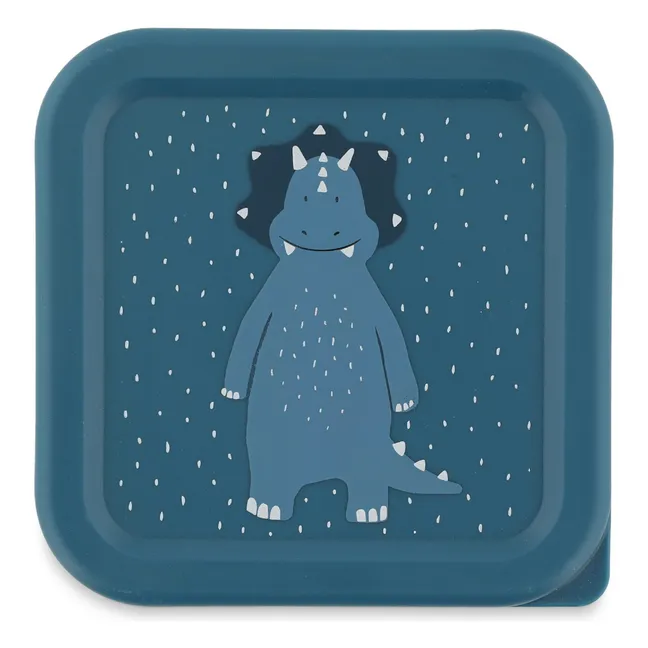 Boîtes à Goûter 3 pièces Mr. Triceratops | Bleu