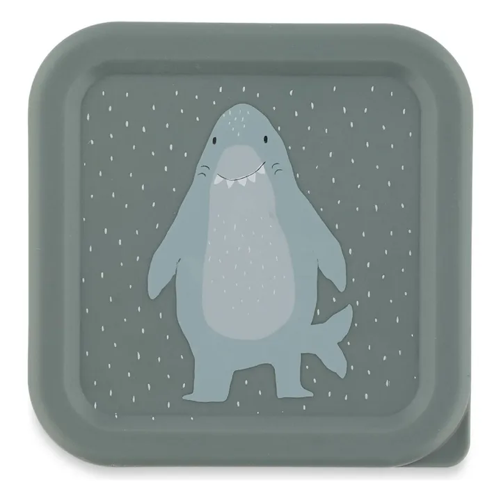 Boîtes à Goûter 3 pièces Mr. Shark | Bleu gris- Image produit n°3