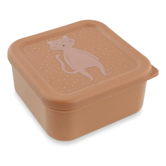 Mrs. Cat 3-piece snack boxes | Pink
