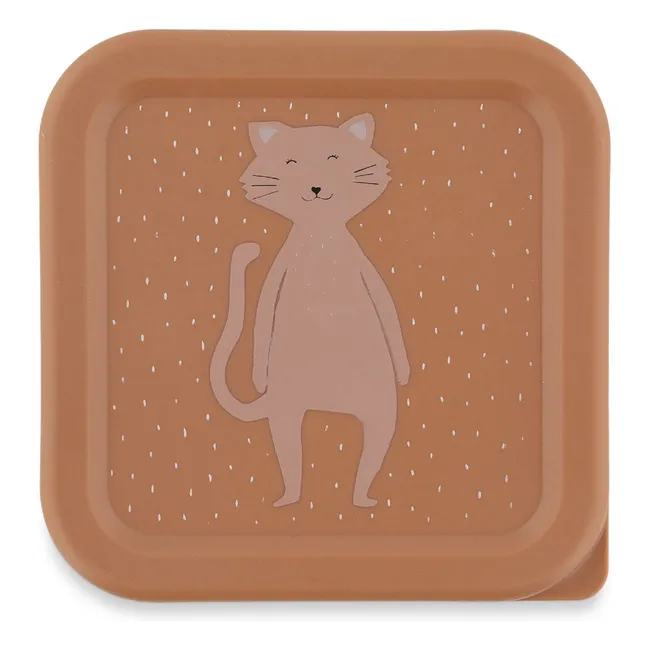 Mrs. Cat 3-piece snack boxes | Pink