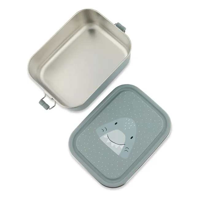 Mr. Shark Small Lunch Box | Grey blue
