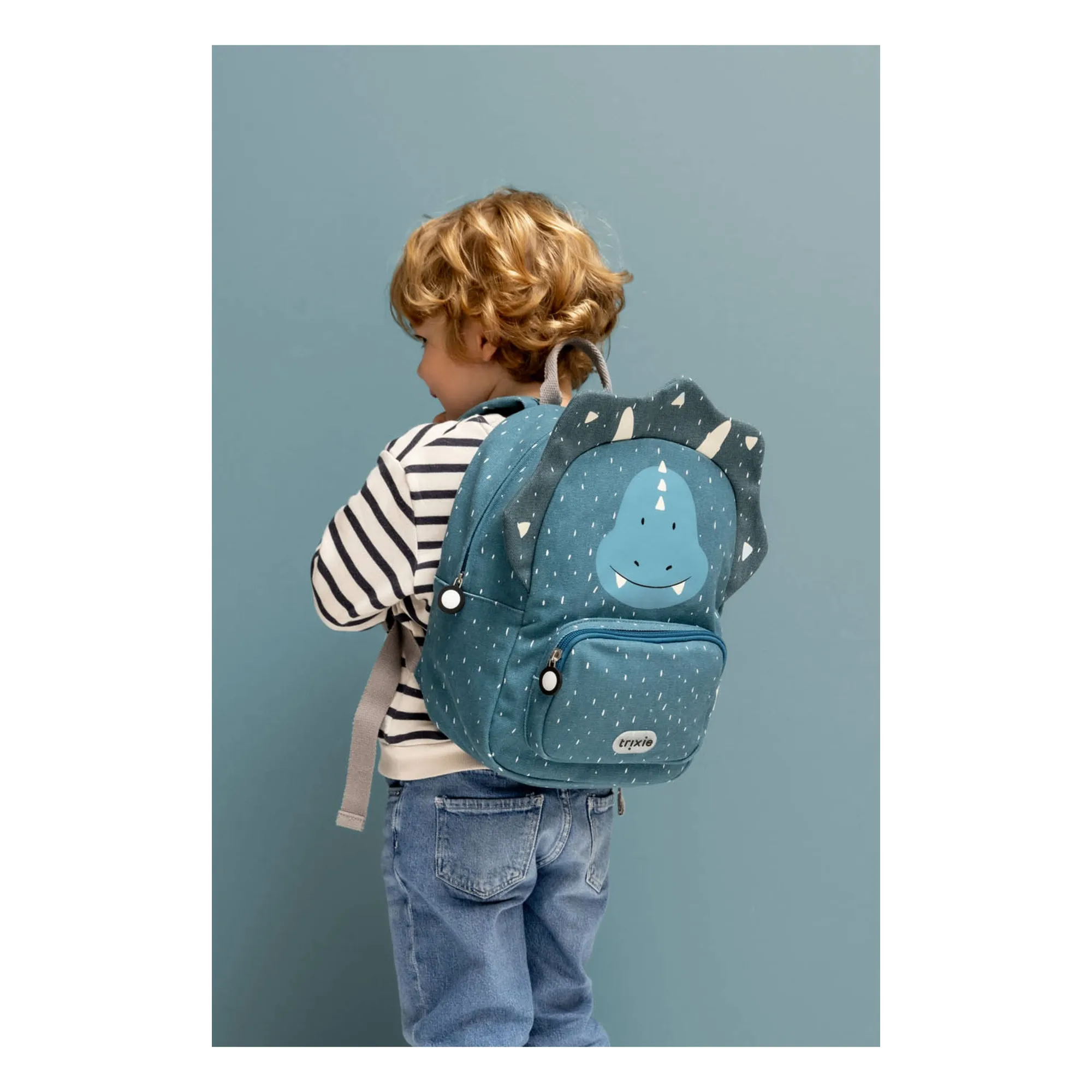 Sac à Dos Mr. Triceratops | Bleu gris- Image produit n°1