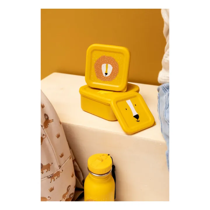 Boîtes à Goûter 3 pièces Mr. Lion | Jaune- Image produit n°1