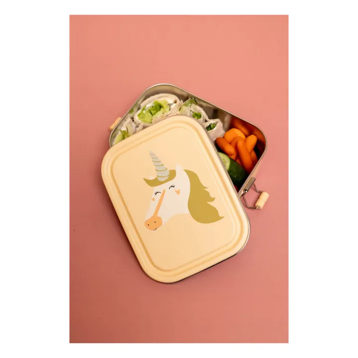 Petite Boîte à Repas Mrs. Unicorn | Abricot- Image produit n°1