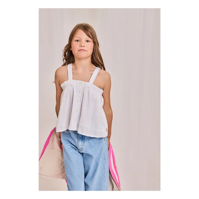 Top in cotone organico Moyo | Bianco