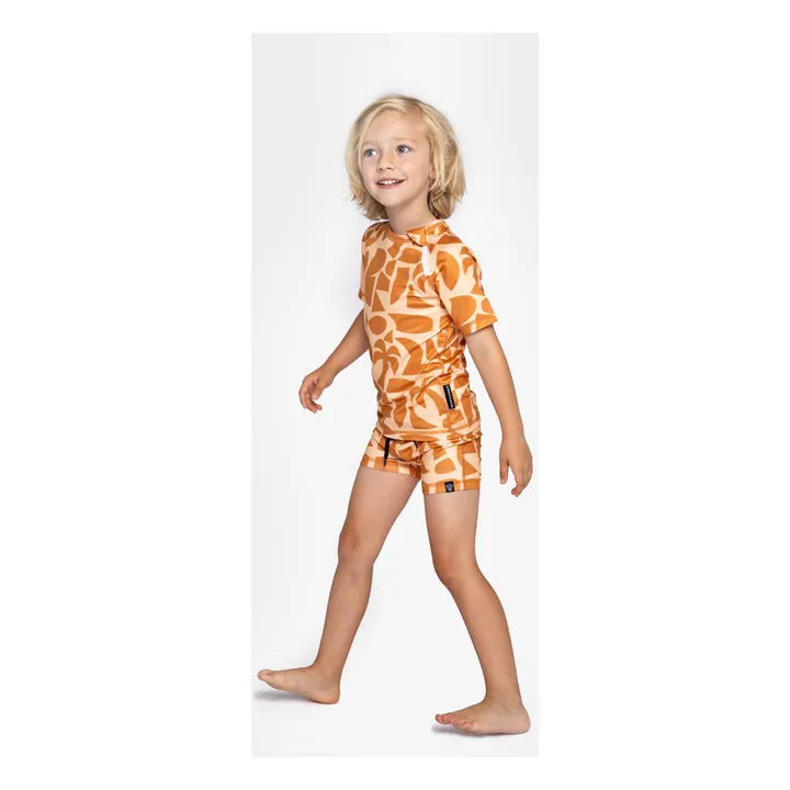 Short de Bain Anti-UV Beach Fibres Recyclées | Orange- Image produit n°1