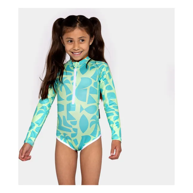 Maillot de Bain Anti-UV Beach Fibres Recyclées | Vert pistache