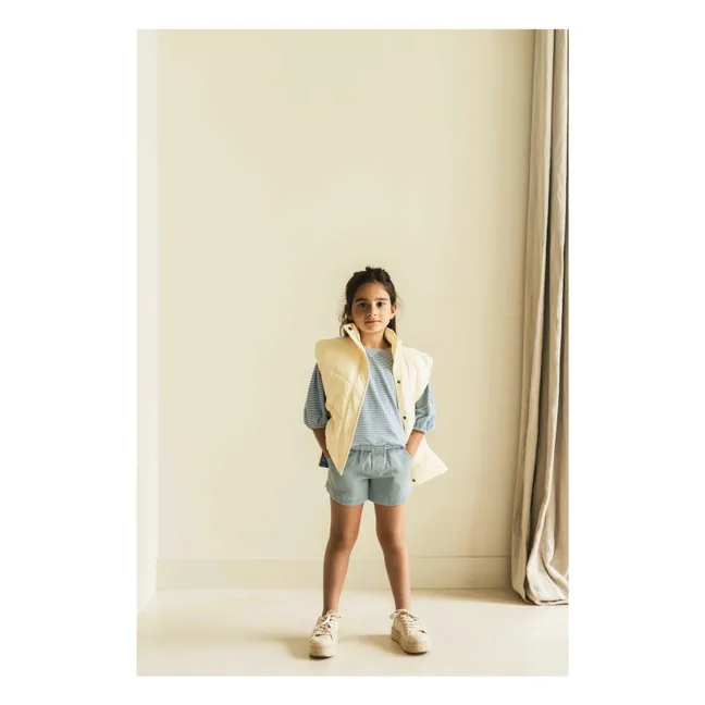 Blouse Eve Coton Bio | Bleu Clair