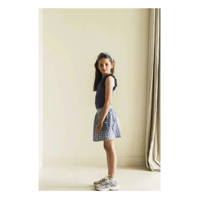 Top Bibi in cotone biologico | Blu notte