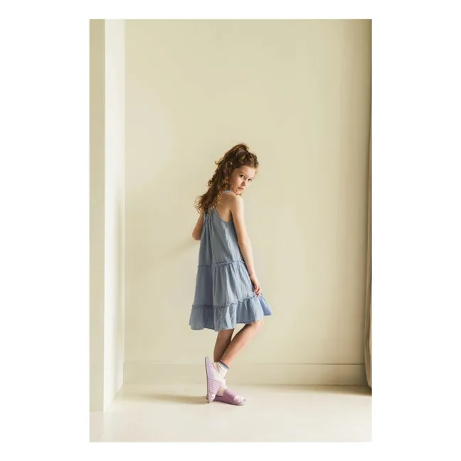 Abito Maddy in cotone biologico | Blu