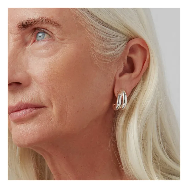 Boucles d'Oreilles Florence | Argenté