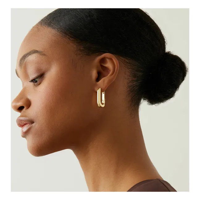 U-Link Earrings | Gold
