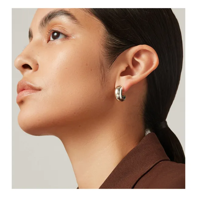 Boucles d'Oreilles Medium Tome | Argenté