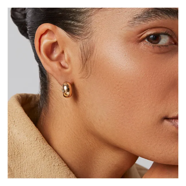 Mini Tome Earrings | Gold