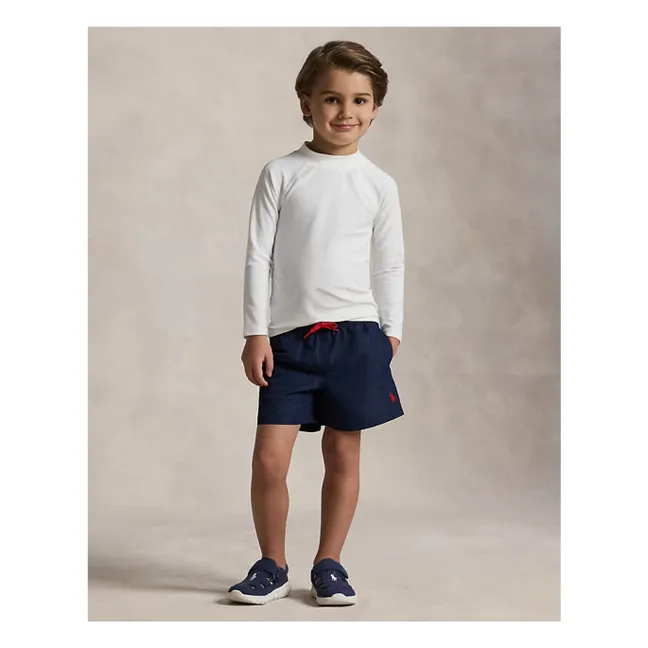 Short De Bain Logo | Bleu marine