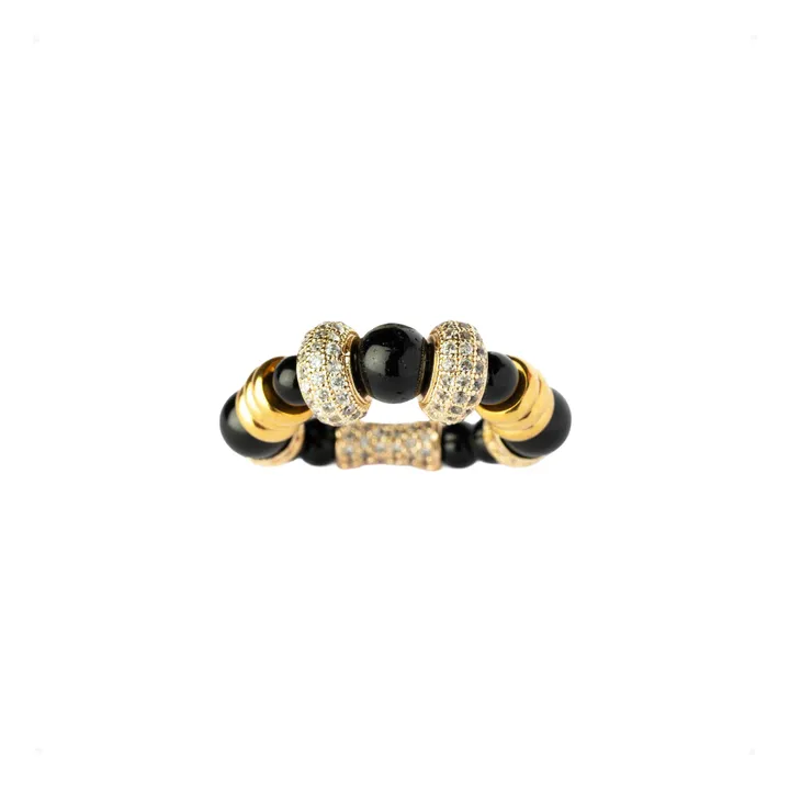 Bague Nefertiti Double | Noir- Image produit n°3