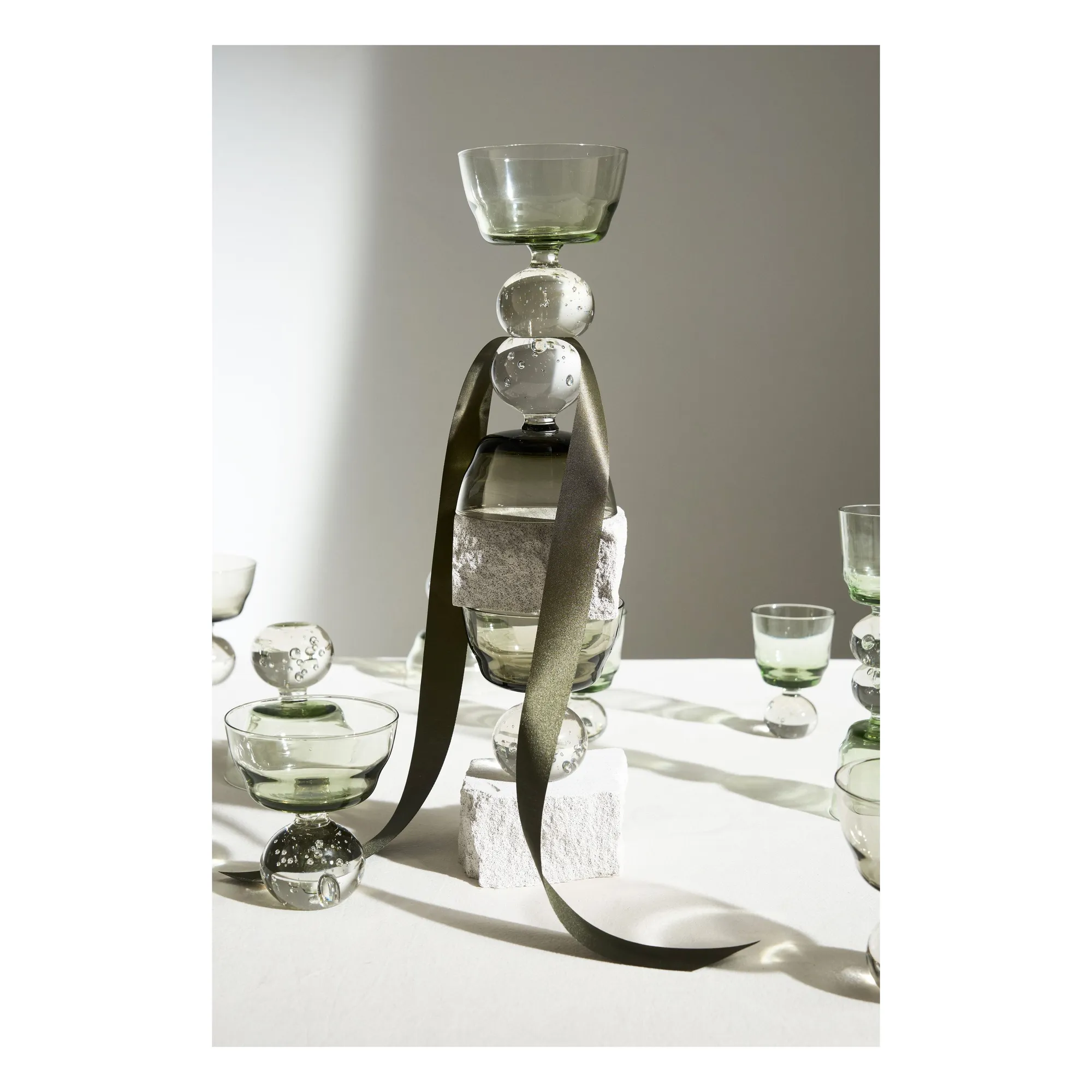 Verres à pied Eternal snow - Set de 6 | Vert- Image produit n°5