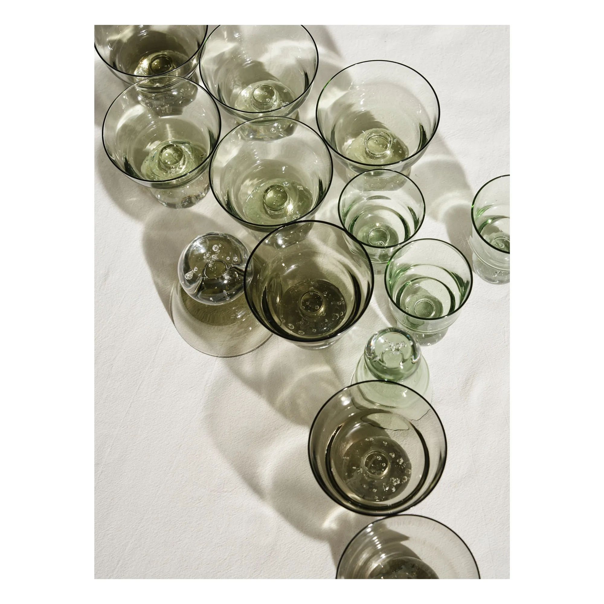 Verres à pied Eternal snow - Set de 6 | Vert- Image produit n°7
