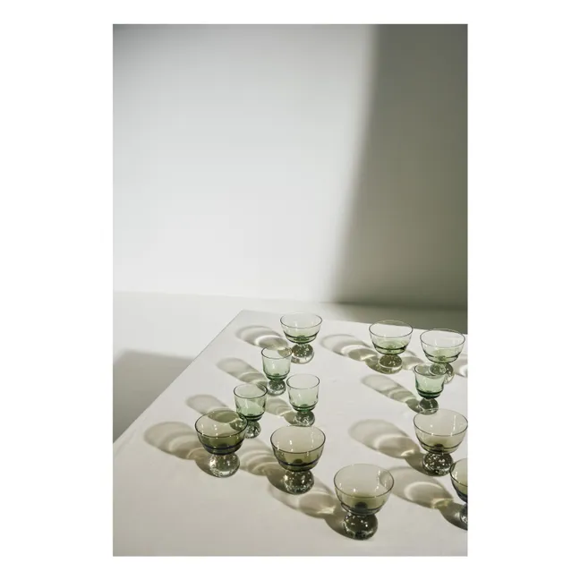 Verres à pied Eternal snow - Set de 6 | Vert