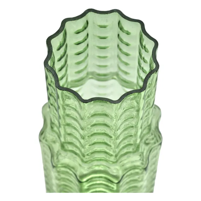 Vase N°5 Waves | Vert