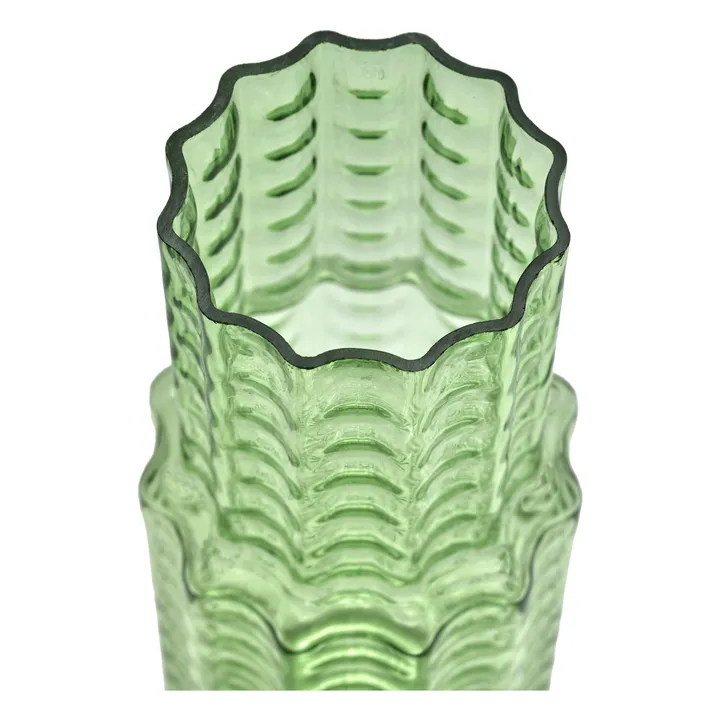 Vase N°5 Waves | Vert- Image produit n°2