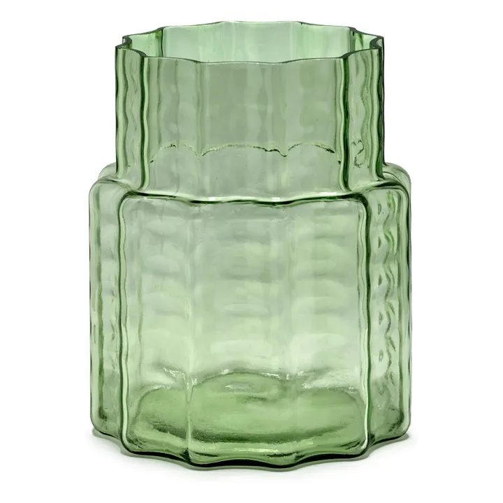 Vase N°4 Waves | Vert- Image produit n°0