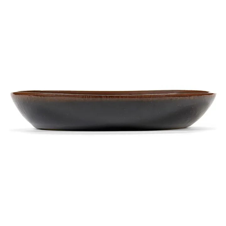 Assiettes creuses Out of lines, Uncharted - Set de 2 | Marron- Image produit n°2