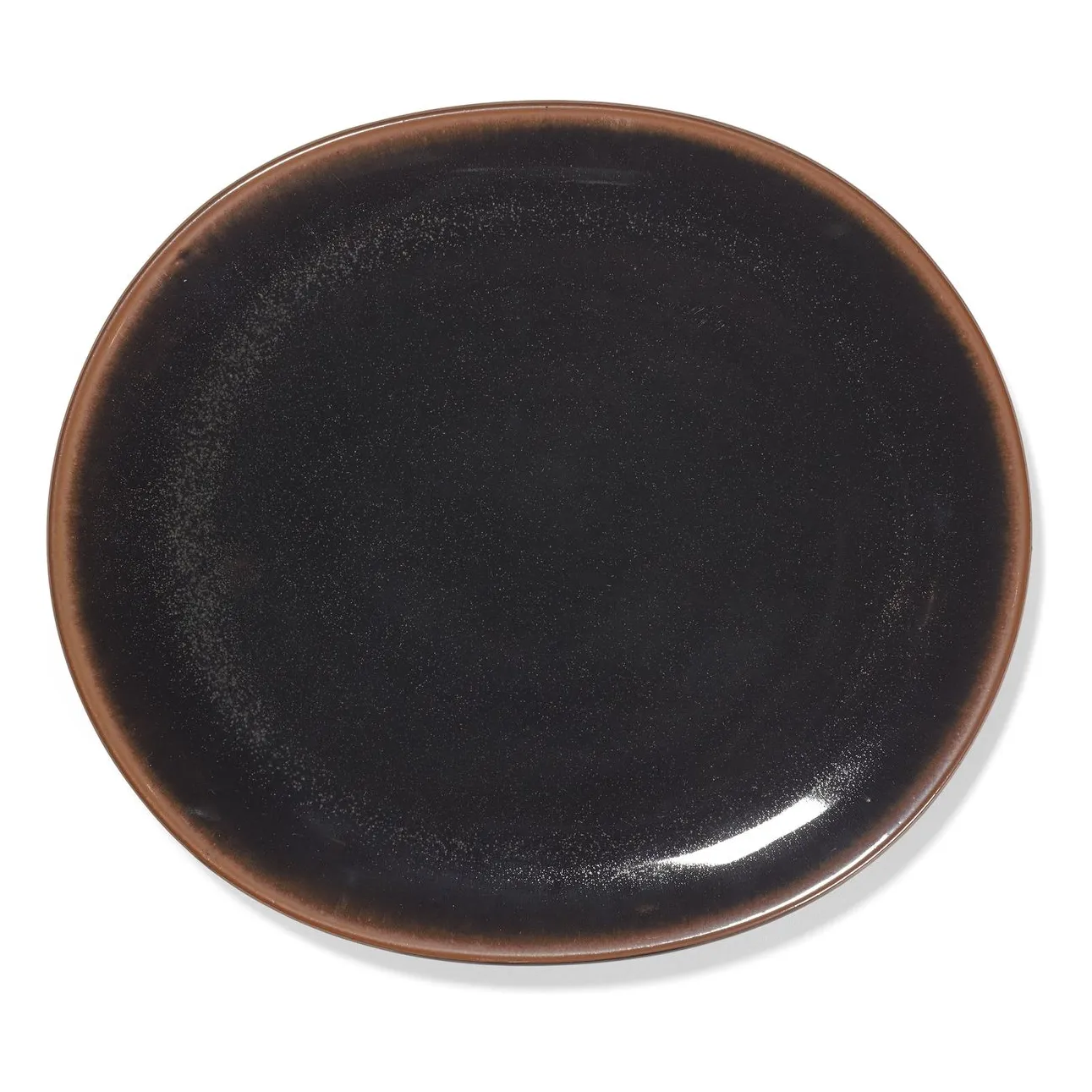Serax Brown Out Of Lines Plates, Uncharted - Set Of 2