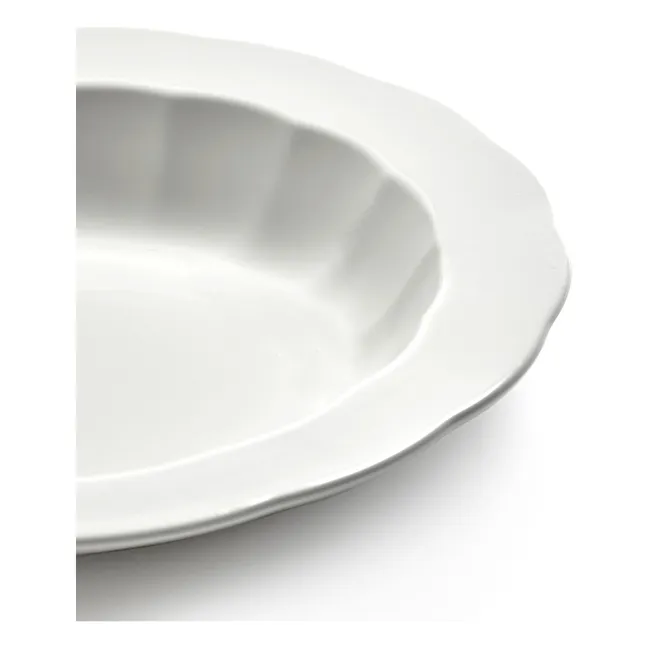 Assiettes creuses Silhouette, Sergio Herman - Set de 4 | Blanc