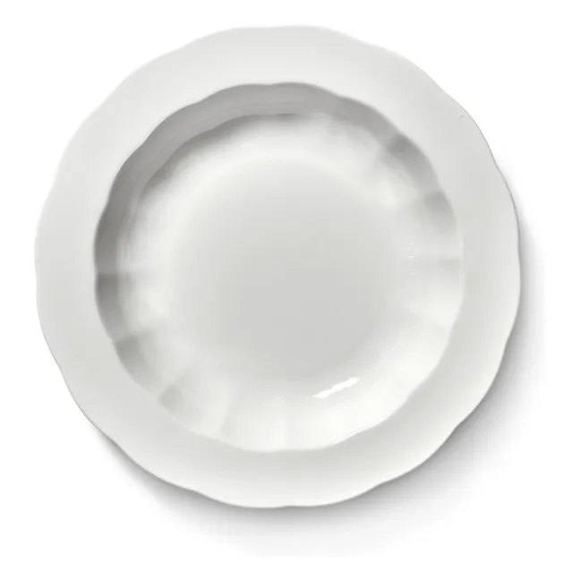 Assiettes creuses Silhouette, Sergio Herman - Set de 4 | Blanc